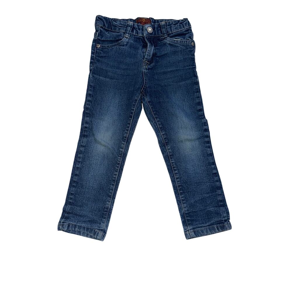 7 for all man kind toddlers adjustable waistband blue jeans